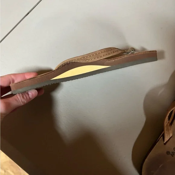 Rainbow Brown Flip-Flops - Picture 3 of 3